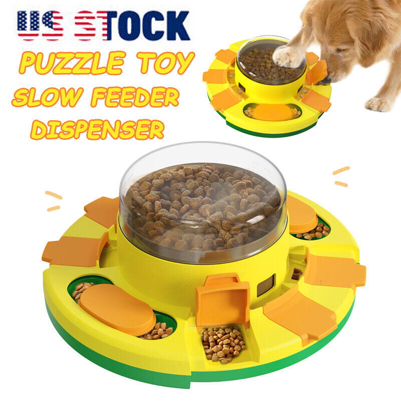 Dogs Puzzle Toy Enrichment Pet Slow Feeder Dispenser for Food and Treat US
