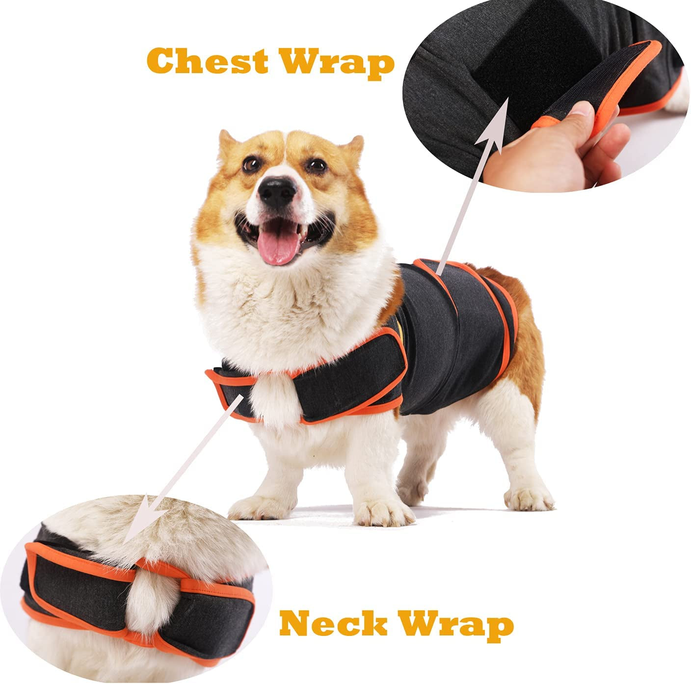 Dog Anxiety Vest Anxiety Jacket for Dogs Comfort Vest for Dog Pet Anxiety Relief Shirt Thunder Jacket Shirt for Medium to Large Dogs