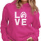 Horseshoe Print Love Hoodie for Women Teen Girls Equestrian Horseback Riding Horse Sweatshirt Hoodies