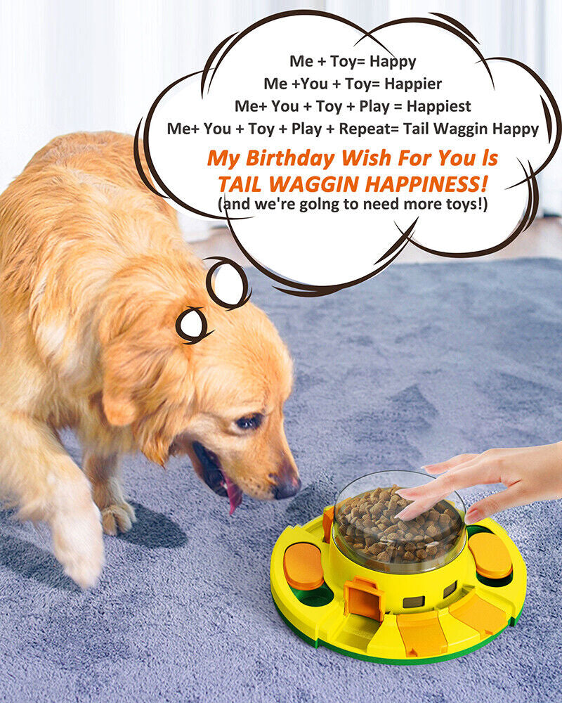 Dogs Puzzle Toy Enrichment Pet Slow Feeder Dispenser for Food and Treat US
