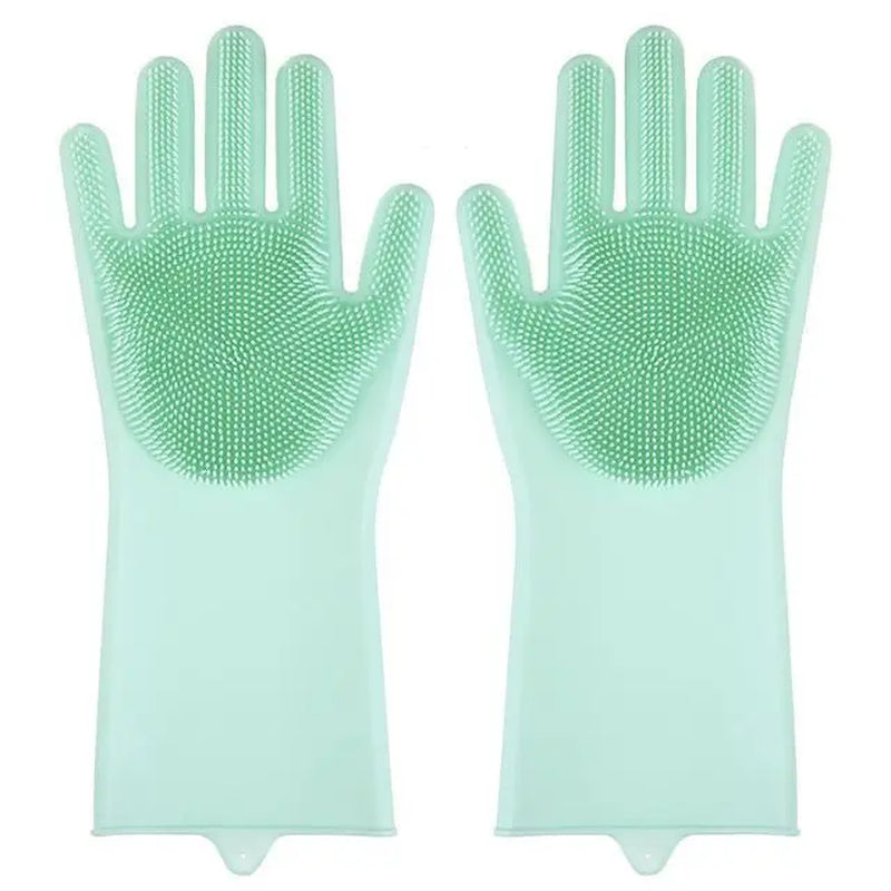 Pet Grooming Cleaning Gloves Dog Cat Bathing Shampoo Glove Scrubber Magic Dishwashing Cleanner Sponge Silicon Hair Removal Glove