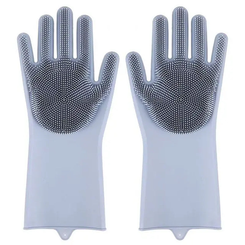 Pet Grooming Cleaning Gloves Dog Cat Bathing Shampoo Glove Scrubber Magic Dishwashing Cleanner Sponge Silicon Hair Removal Glove