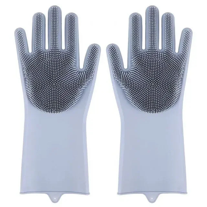 Pet Grooming Cleaning Gloves Dog Cat Bathing Shampoo Glove Scrubber Magic Dishwashing Cleanner Sponge Silicon Hair Removal Glove