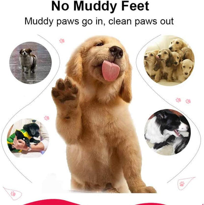 Portable Paw Washer Cup for Small Medium Dogs and Cats - Muddy Foot Cleaner, Grey L