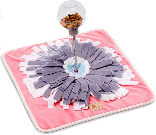 Snuffle Mat (Premium Mat with Treat Ball) Interactive Dog Toy for Pet Enrichment - Puzzle Feeder for Exercise and Stress Relief - Slow Feeder