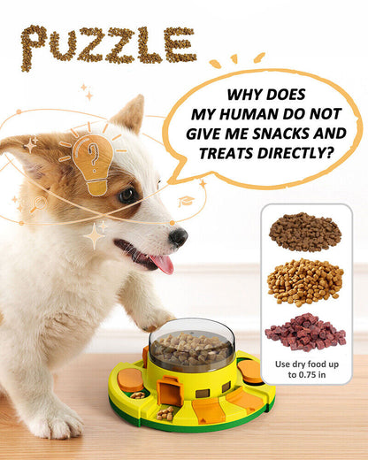 Dogs Puzzle Toy Enrichment Pet Slow Feeder Dispenser for Food and Treat US