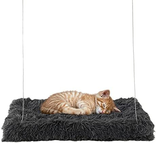 Cat Window Perch, Cat Hammock Window Seat, Space Saving Window Mounted Cat Bed,Providing All around 360°Sunbath for Indoor